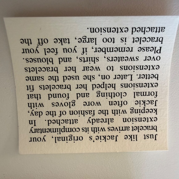 Camrose & Kross Jacqueline Kennedy Paper Clip Bracelet 24K Gold Plated with Crys - Picture 10 of 10